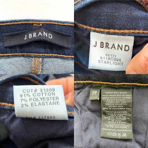 J Brand Denim Women’s Betty Boot-Cut Jeans Starlight Stretch Blue - Picture 4 of 12